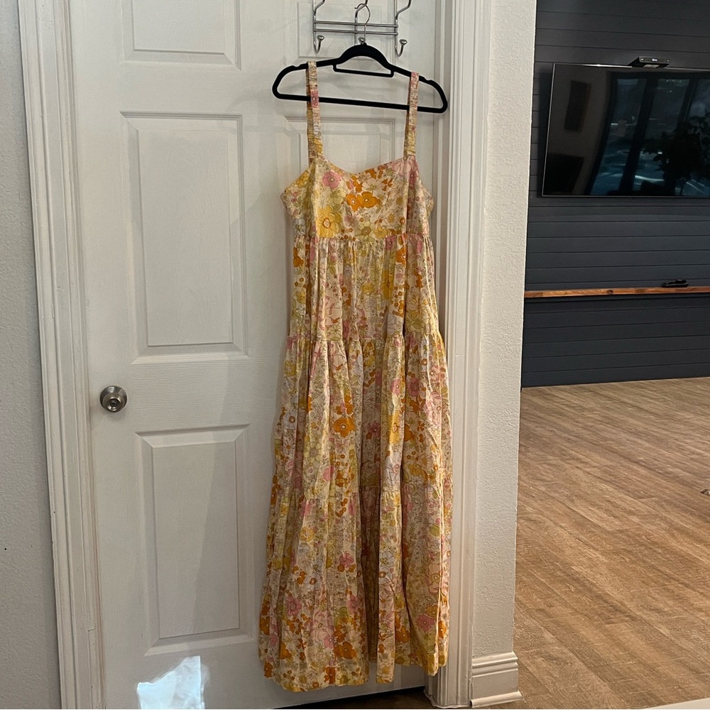 Free People Slope Maxi Dress in Blossom Combo, Size Large - Picture 7 of 10